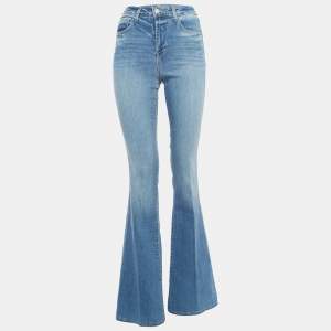 L'agence Blue Washed Denim Flared Jeans S Waist 26"