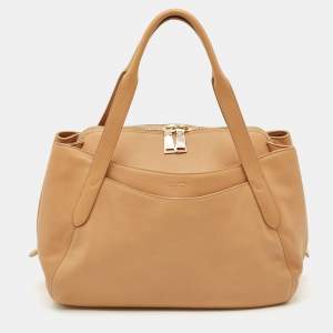 Lancel Beige Leather Satchel