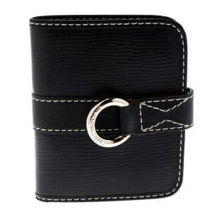 Lancel Black Leather French Wallet