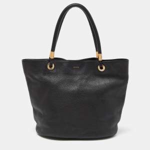 Lancel Black Leather Tote