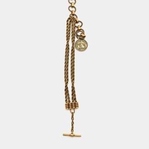 Lanvin Antique Gold Tone Necklace
