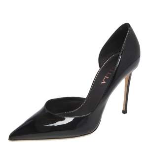 Le Silla Black Patent Leather Eva Pumps Size 37