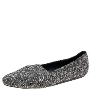 Le Silla Metallic Crystal Smoking Slippers Size 40