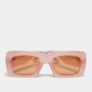 مملوكة مسبقًا Linda Farrow x The Attico Pink Marfa Rectangle Sunglasses