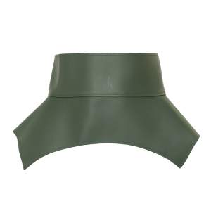 Pre Owned Loewe Green Leather Obi Corset Belt S