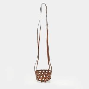 مملوكة مسبقًا Loewe Candle Brown Leather Basket Bag