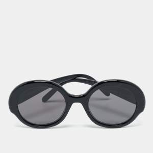 Pre Owned Loewe Black LW40135I Round Sunglasses