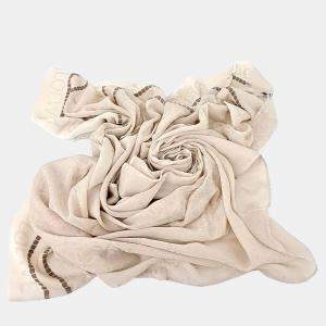مملوكة مسبقًا Loewe Beige Cotton Scarf