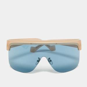 مملوكة مسبقًا Loewe Blue/Beige LW40034U Mask Shield Sunglasses