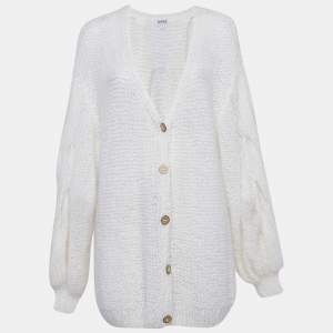 Loewe Off-White Cable Knit Cardigan M
