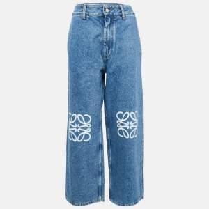Loewe Blue Denim Logo Detail Baggy Jeans L Waist 32"