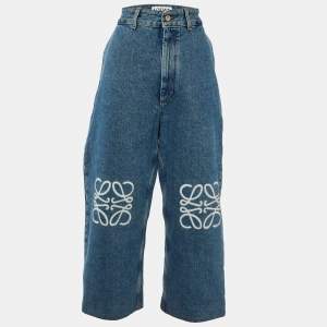Loewe Blue Anagram Denim Baggy Jeans M Waist 32"