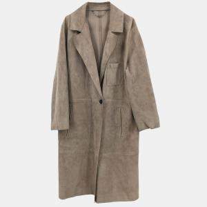 Pre Owned Loewe  Brown Lambskin Leather Coat  #52