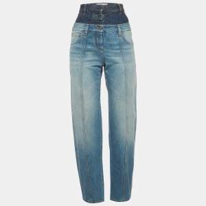 مملوكة مسبقًا Loewe Blue Denim High-Rise Jeans S/Waist 23"