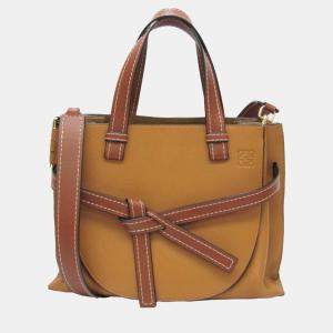 Loewe Brown Leather Small Gate Shoulder Bag