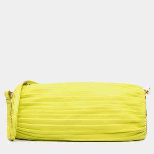 Loewe Yellow Nappa Leather Bracelet Pouch Bag