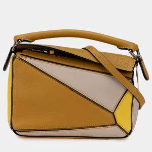 Loewe Tricolor Leather Puzzle Satchel Mini Bag