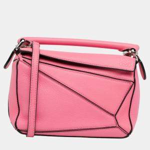 Loewe Pink Mini Puzzle Satchel