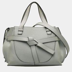 Loewe Grey Mini Gate Top Handle Satchel