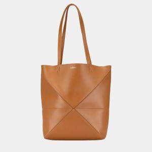 Loewe Brown Medium Puzzle Fold Tote