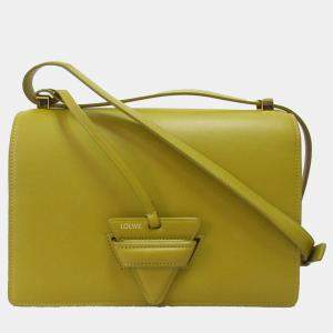 Loewe Yellow Small Leather Barcelona Crossbody