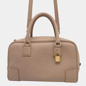 Loewe Sand Leather Amazona Top Handle Bag