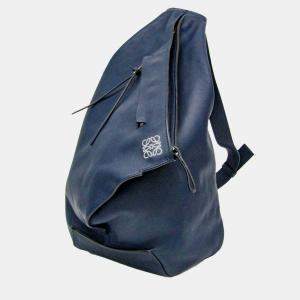 Loewe Navy Blue Leather Anton Sling Shoulder Bag