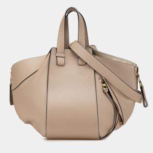 Loewe Beige Small Leather Hammock Bag