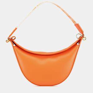 Loewe Orange Small Leather Luna Hobo