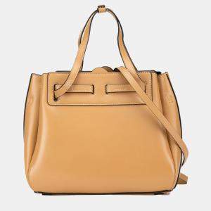 Loewe Brown Mini Leather Lazo Satchel