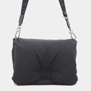  Loewe Black Nylon Goya Puffer Shoulder Bag