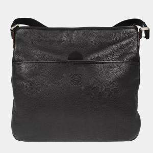 Loewe Black Lambskin Leather Shoulder Bag