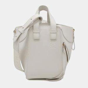  Loewe White Leather Hammock Compact Bag