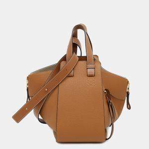 Loewe Brown Leather Hammock Small Shoulder Bag
