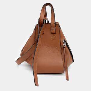 Loewe Brown Leather Hammock Bag Small