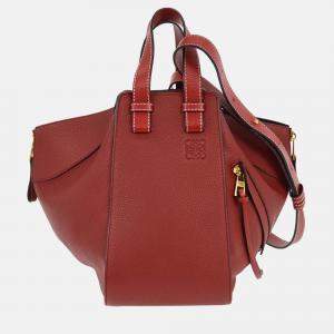 Pre Owned Loewe Red Hammock 2way Tote Bag