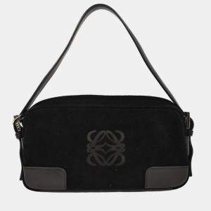 Pre Owned Loewe Black Suede Handbag