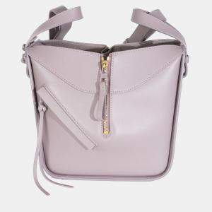 Pre Owned Loewe Purple Fog Calfskin Small Hammock Compact Shoulder Bag
