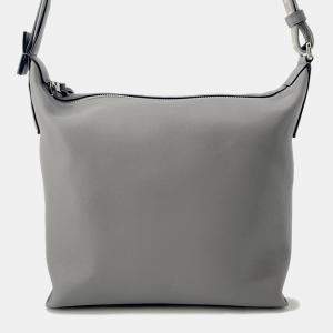 Pre Owned Loewe Cuby Cloth Shoulder Bag Gray Leather