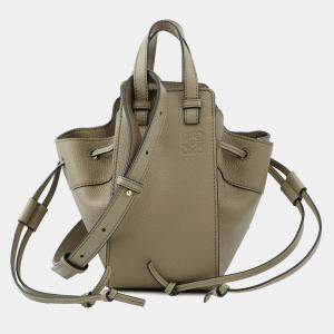 Pre Owned Loewe Hammock Greige Leather Size Mini