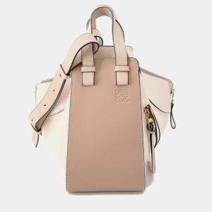 Pre Owned Loewe Hammock Light Pink/Jasmin Flower Leather Size Small