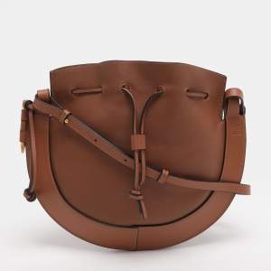 مملوكة مسبقًا Loewe Horseshoe Brown Leather Shoulder Bag