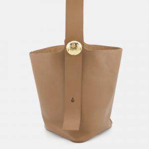 مملوكة مسبقًا Loewe Pebble Bucket Bag Oak Smooth Calf Leather Size Medium