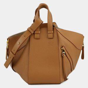 Pre Owned حقيبة لويفي هموك جلد عجل بني بحجم صغير