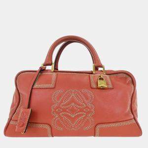 مملوكة مسبقًا Loewe Pink Lambskin Amazona 28 Handbag