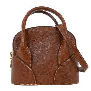 Pre Owned Loewe Brown Leather 2Way Handbag