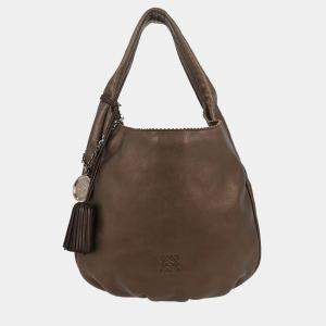 مملوكة مسبقًا Loewe Brown Lambskin Viento Shoulder Bag