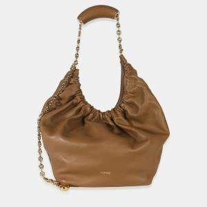 Pre Owned Loewe Oak Mellow Nappa Medium Squeeze Bag