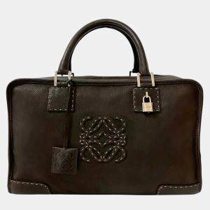 مملوكة مسبقًا Loewe Brown Leather Amazona 36