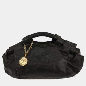 Pre Owned Loewe Black Lambskin Nappa Aire Handbag